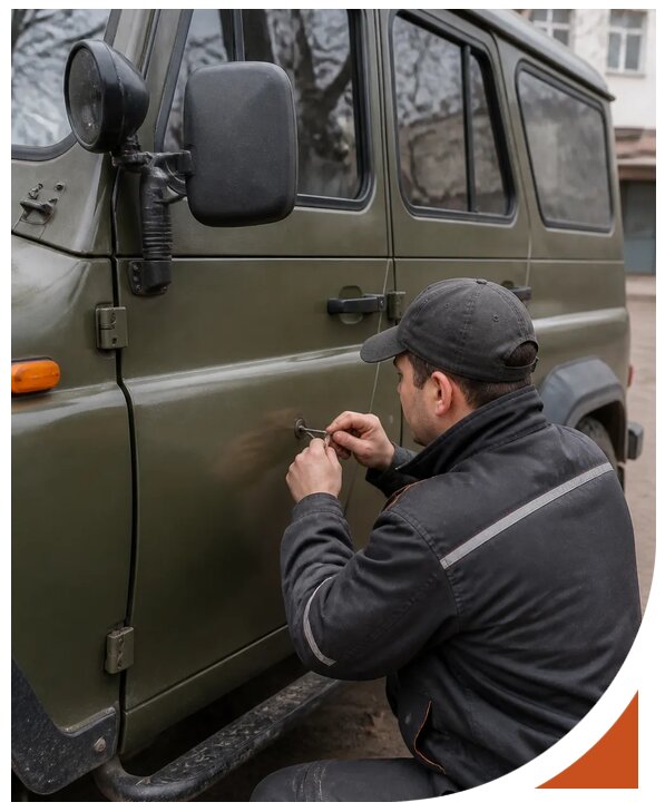 Профессиональное вскрытие автомобиля УАЗ без повреждений в Северодвинске